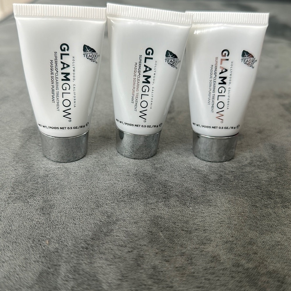 GLAMGLOW Supermud Clearing Treatment .5 oz -x3 SEALED NIB